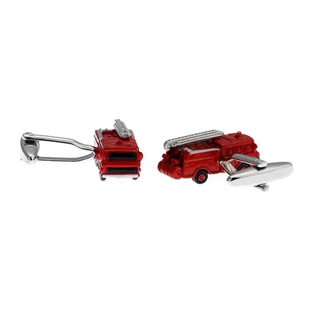 Manchetknopen Brandweerwagen Rood - Afbeelding 3
