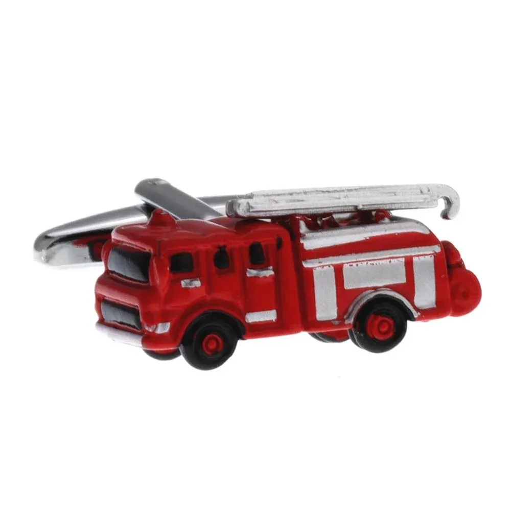 Manchetknopen Brandweerwagen Rood - Afbeelding 2