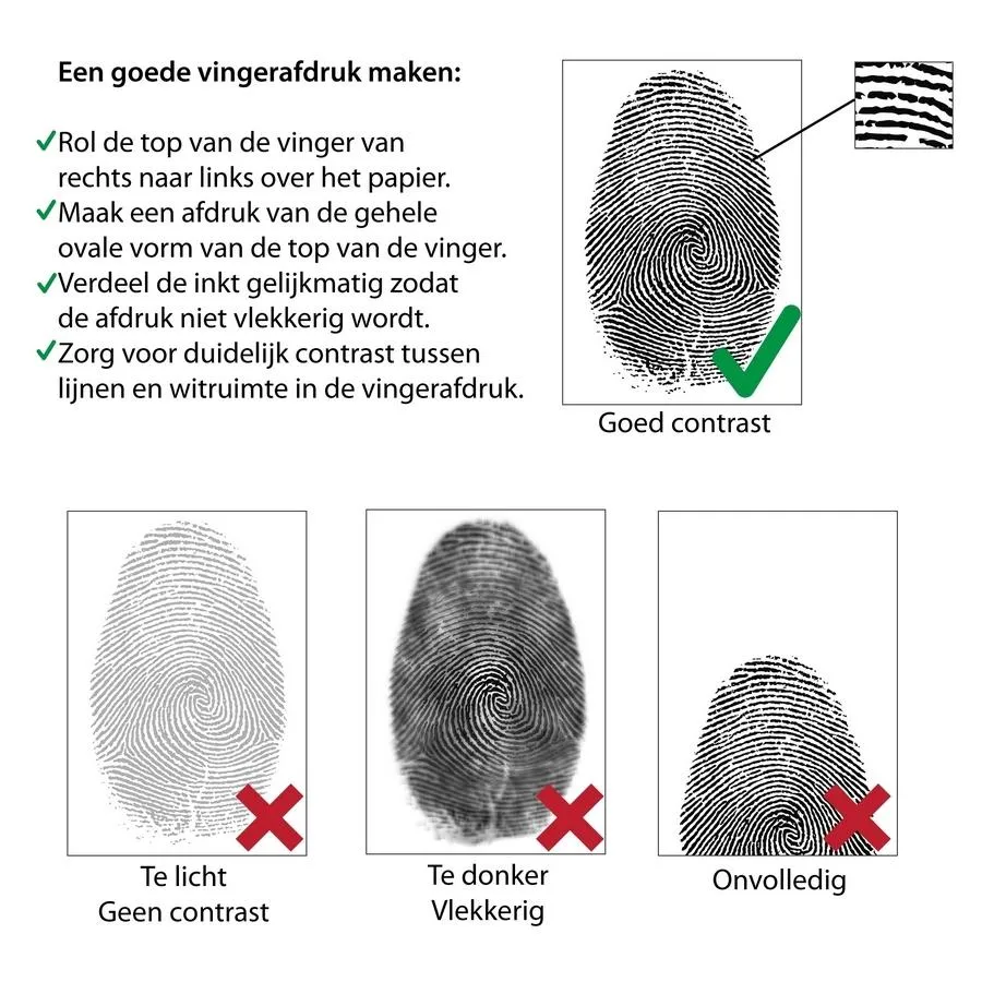 Reversspeld Rond Glans met Vingerafdrukgravure - Zilverkleurig - Afbeelding 3